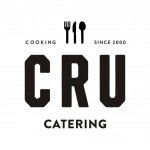 cru catering w words black